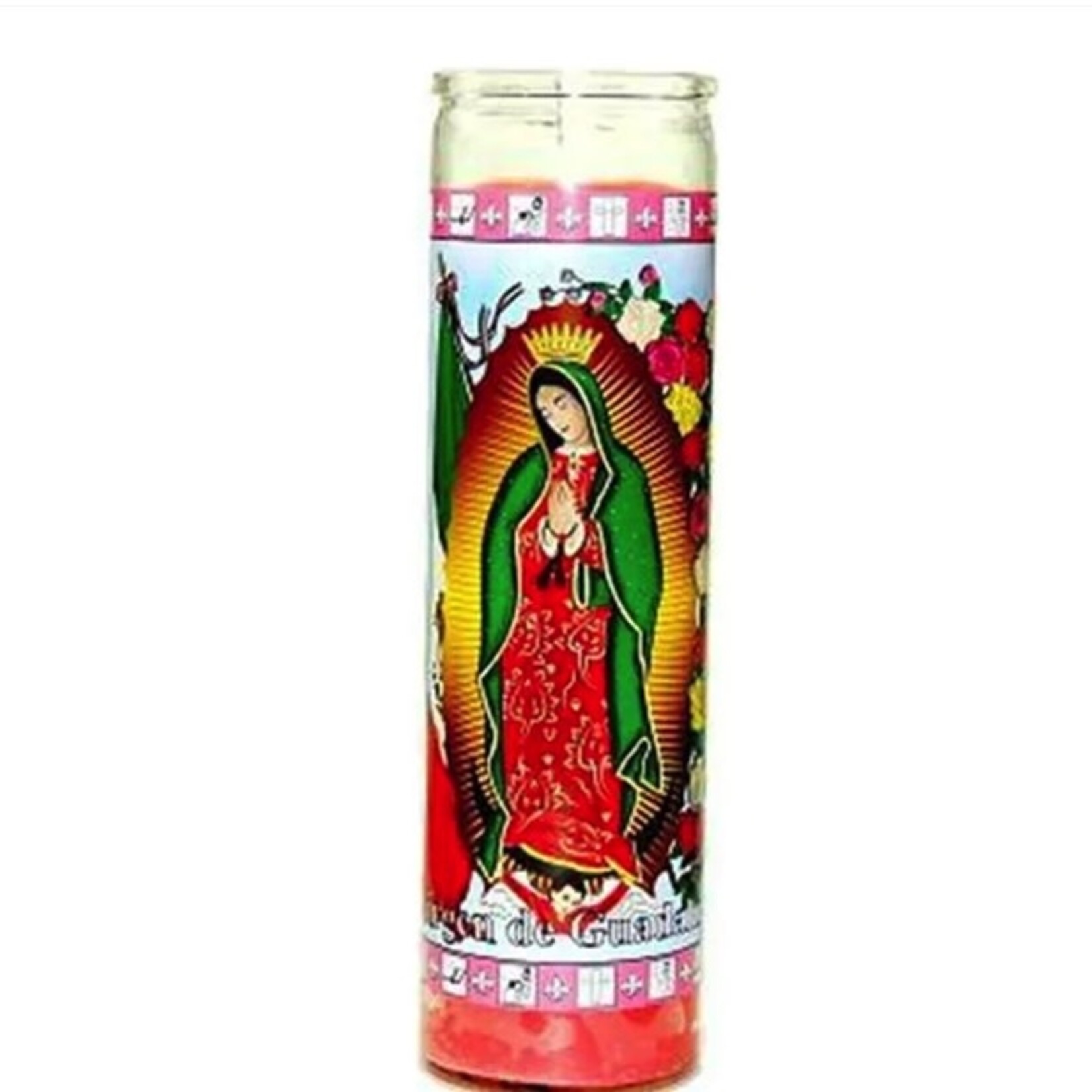 AMAZON Prayer Candle Virgin of Guadalupe Pink