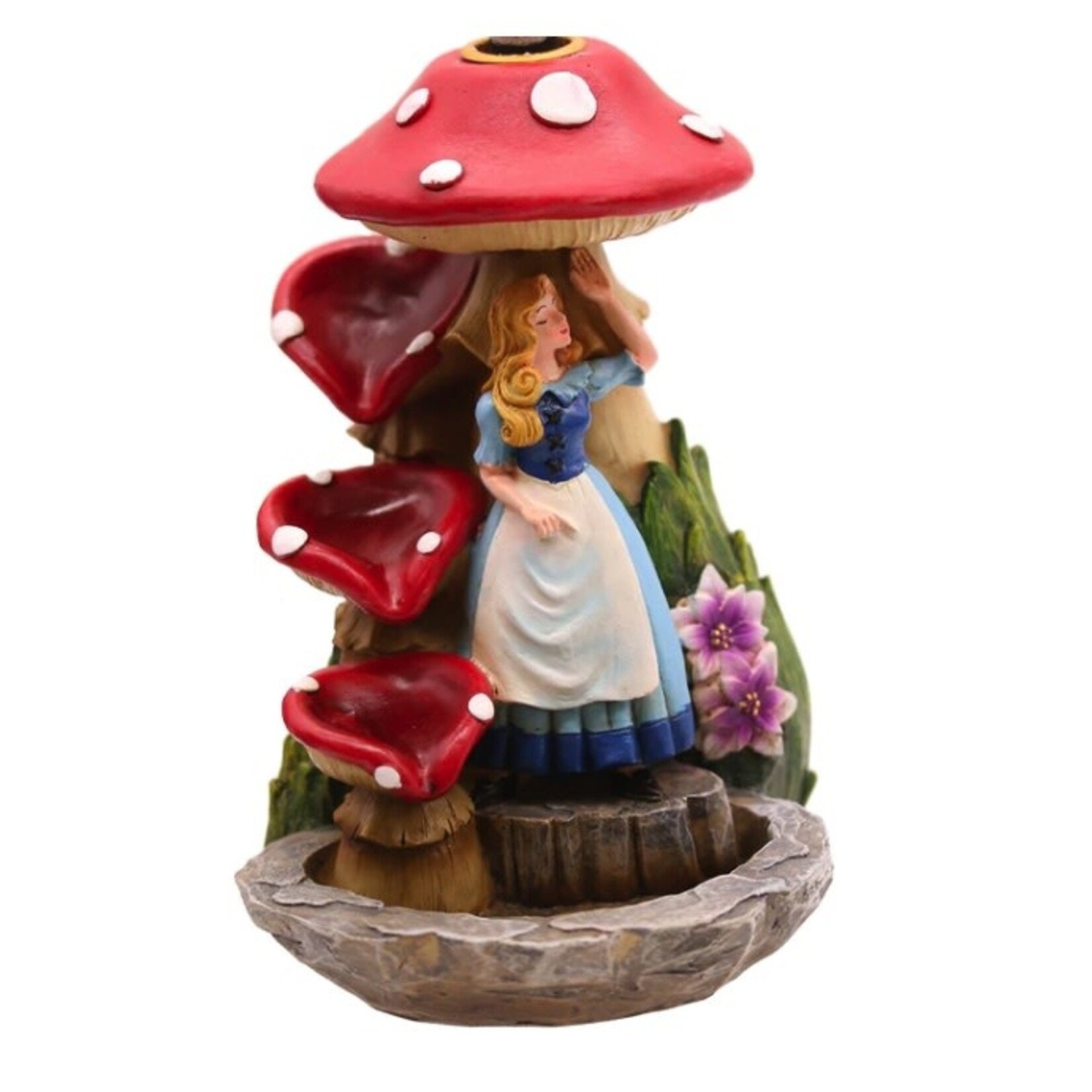 Faire Back Flow Incense Burner Alice in Wonderland