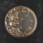 Faire Moon and Stars Incense Burner Bronze