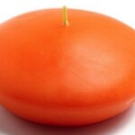 Zest Candle FLOATING CANDLE DISCS  Orange