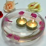Zest Candle FLOATING CANDLE DISCS Metallic Gold