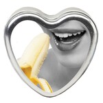 EARTHLY BODY 3 IN 1 HEART EDIBLE CANDLE BANANA 4.7 OZ