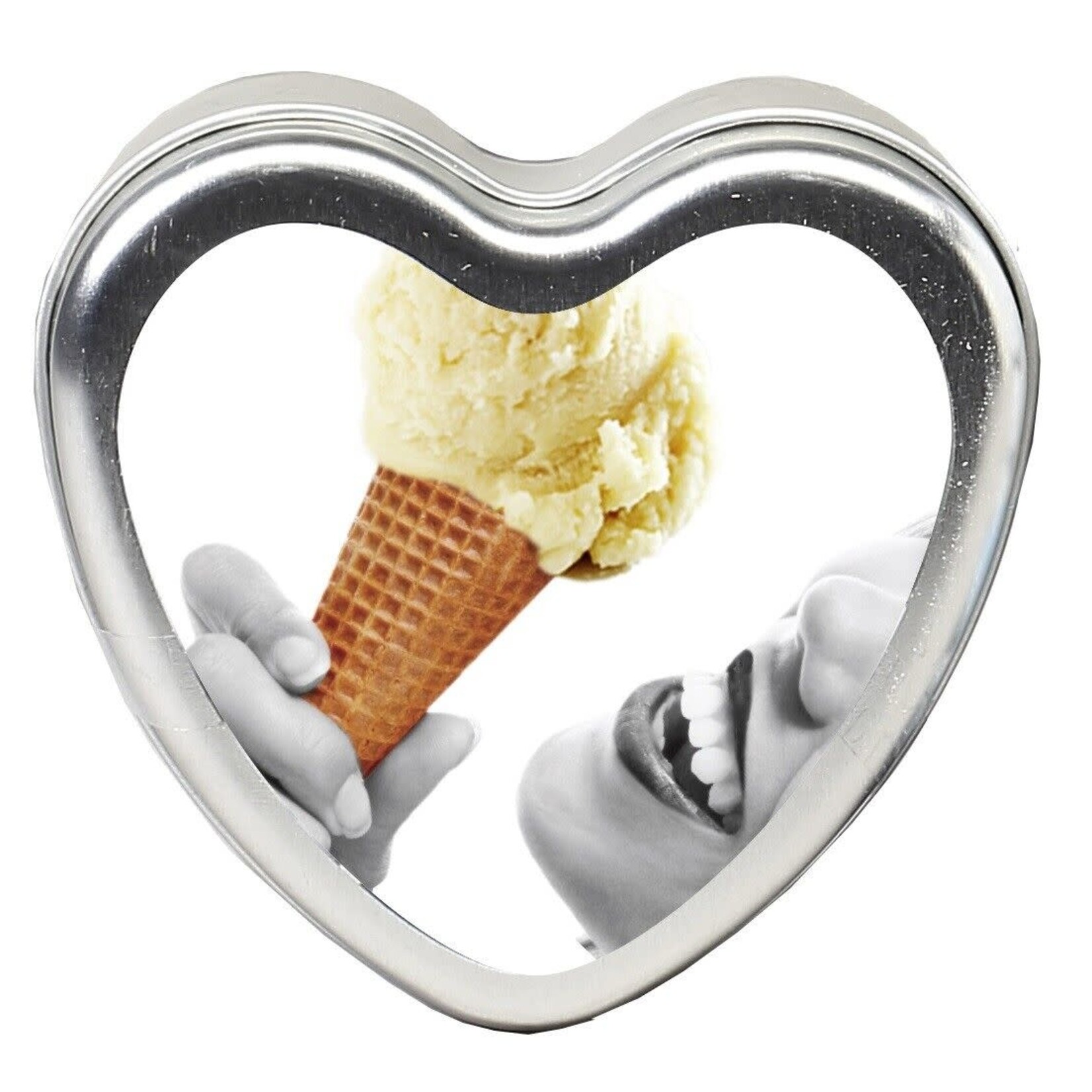 EARTHLY BODY 3 IN 1 HEART EDIBLE CANDLE ICE CREAM 4.7 OZ