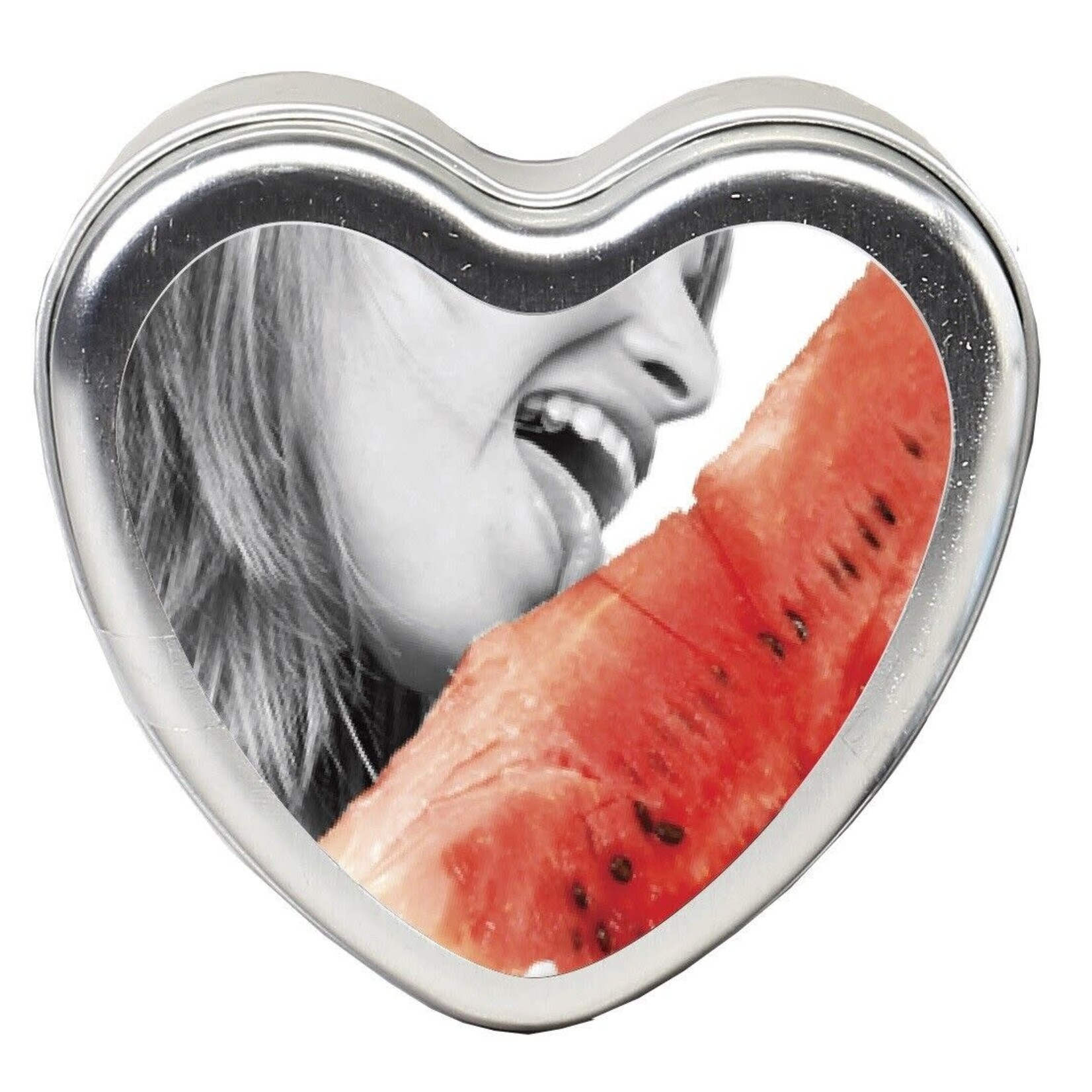 EARTHLY BODY 3 IN 1 HEART EDIBLE CANDLE WATERMELON 4.7 OZ