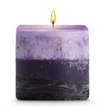 STONE CANDLES Stone Pillar Candle Lavender