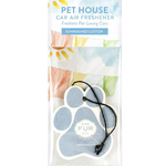 PET HOUSE CANDLE Pet House Car Air Freshener, Sunwashed Cotton