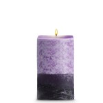 STONE CANDLES STONE PILLAR CANDLE LAVENDER