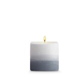 STONE CANDLES STONE PILLAR CANDLE 3X3 RED CURRANT SQ