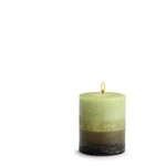 STONE CANDLES STONE PILLAR CANDLES 3X3 LOTUS