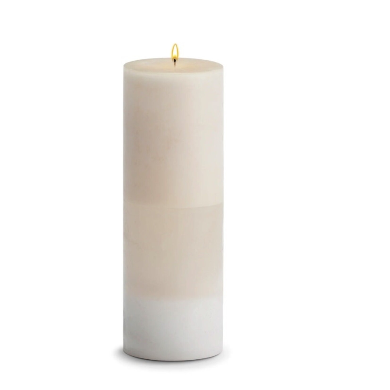 STONE CANDLES STONE PILLAR CANDLE  4X12 AMBER ROSE