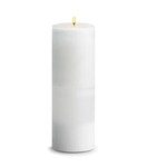 STONE CANDLES STONE PILLAR CANDLE 4X12 WHITE TEA GINGER