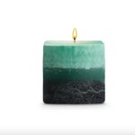 STONE CANDLES STONE PILLAR 3X3 Kieffer Lime and Lychee Square SQ