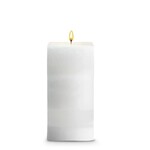 STONE CANDLES STONE PILLAR CANDLE WHITE TEA AND GINGER ROOT SQ