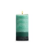 STONE CANDLES STONE PILLAR CANDLE 3X6 KIEFFER LIME LYCHEE SQ