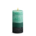 STONE CANDLES STONE PILLAR CANDLE 3X6 KIEFFER LIME LYCHEE