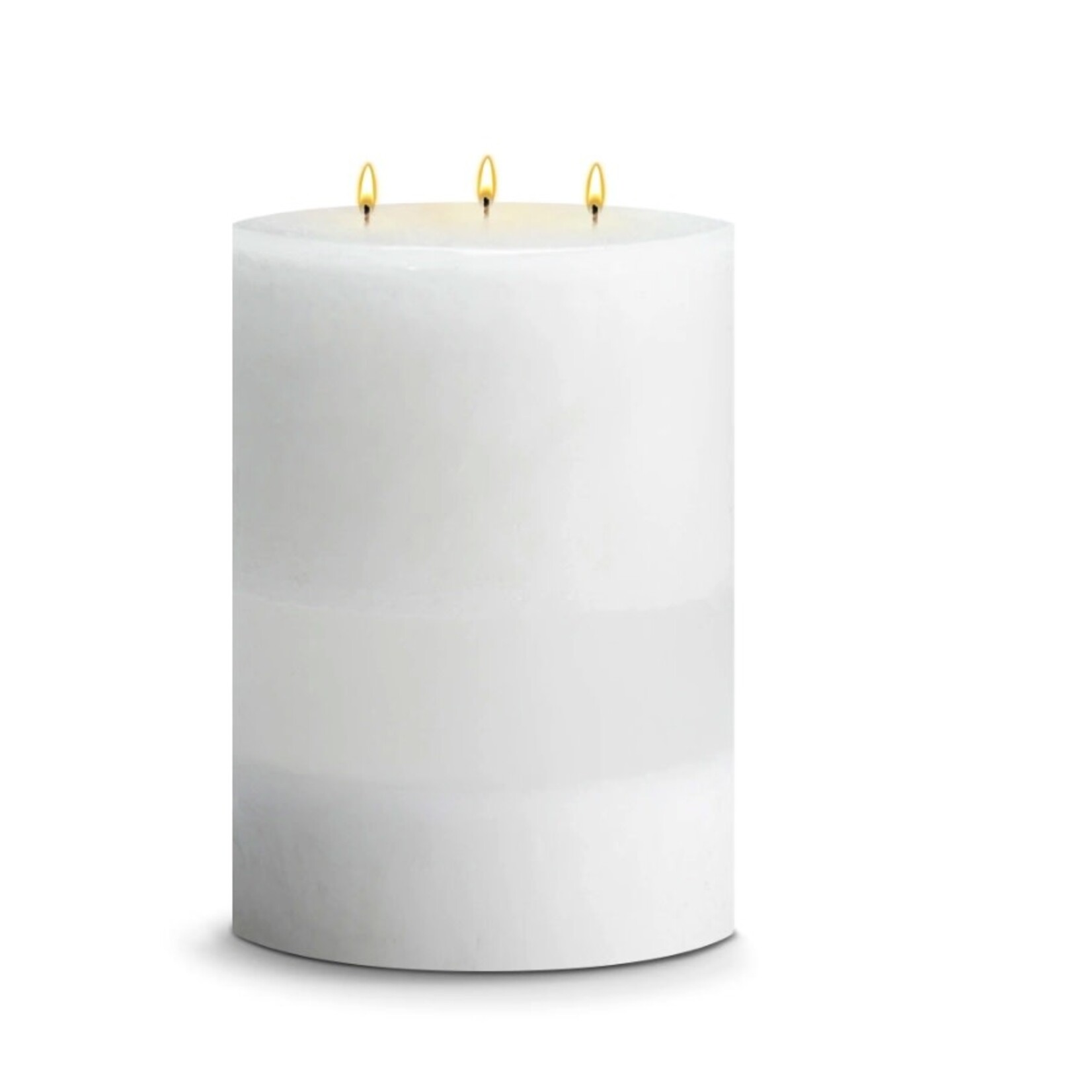 STONE CANDLES STONE PILLAR CANDLE ELLIPTICAL WHITE TEA GINGER ROOT