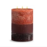 STONE CANDLES STONE PILLAR CANDLE ELLIPTICAL PATCHOULI SANDALWOOD