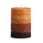 STONE CANDLES STONE PILLAR CANDLE ELLIPTICAL MANGO