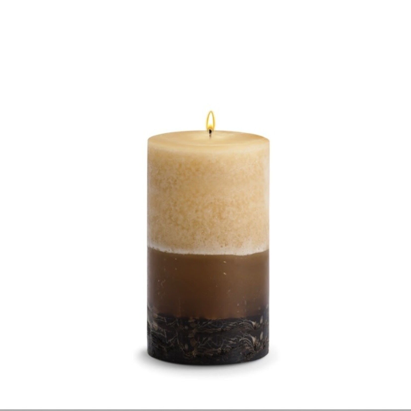 STONE CANDLES STONE PILLAR CANDLES 4X8 PEONY PLUM CUCUMBER