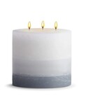 STONE CANDLES STONE PILLAR CANDLE 6X6 RED CURRANT