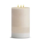 STONE CANDLES STONE PILLAR CANDLE 6X12 AMBER ROSE