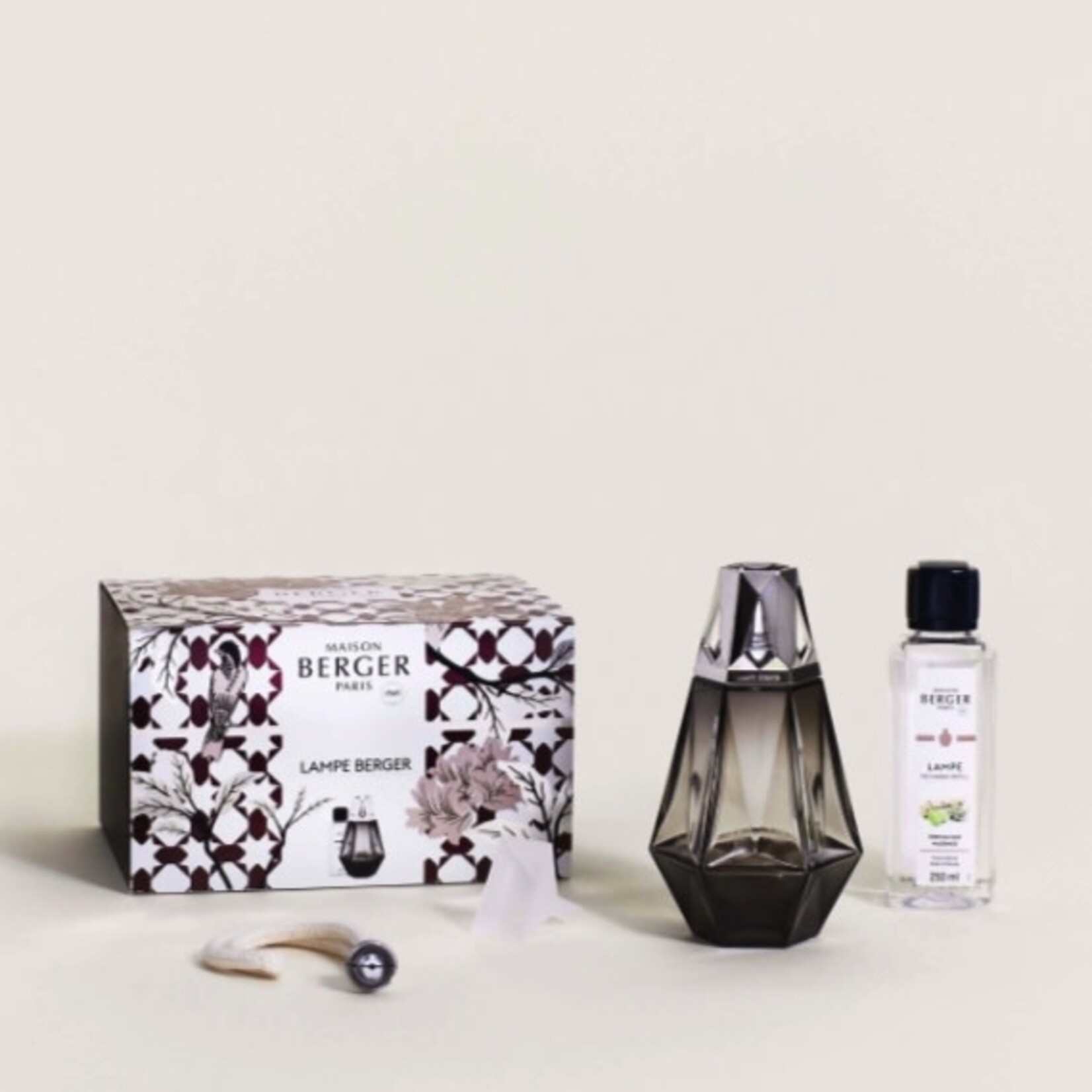 Maison Berger Paris Prisme Black Home Fragrance Lamp Gift Set with Wilderness