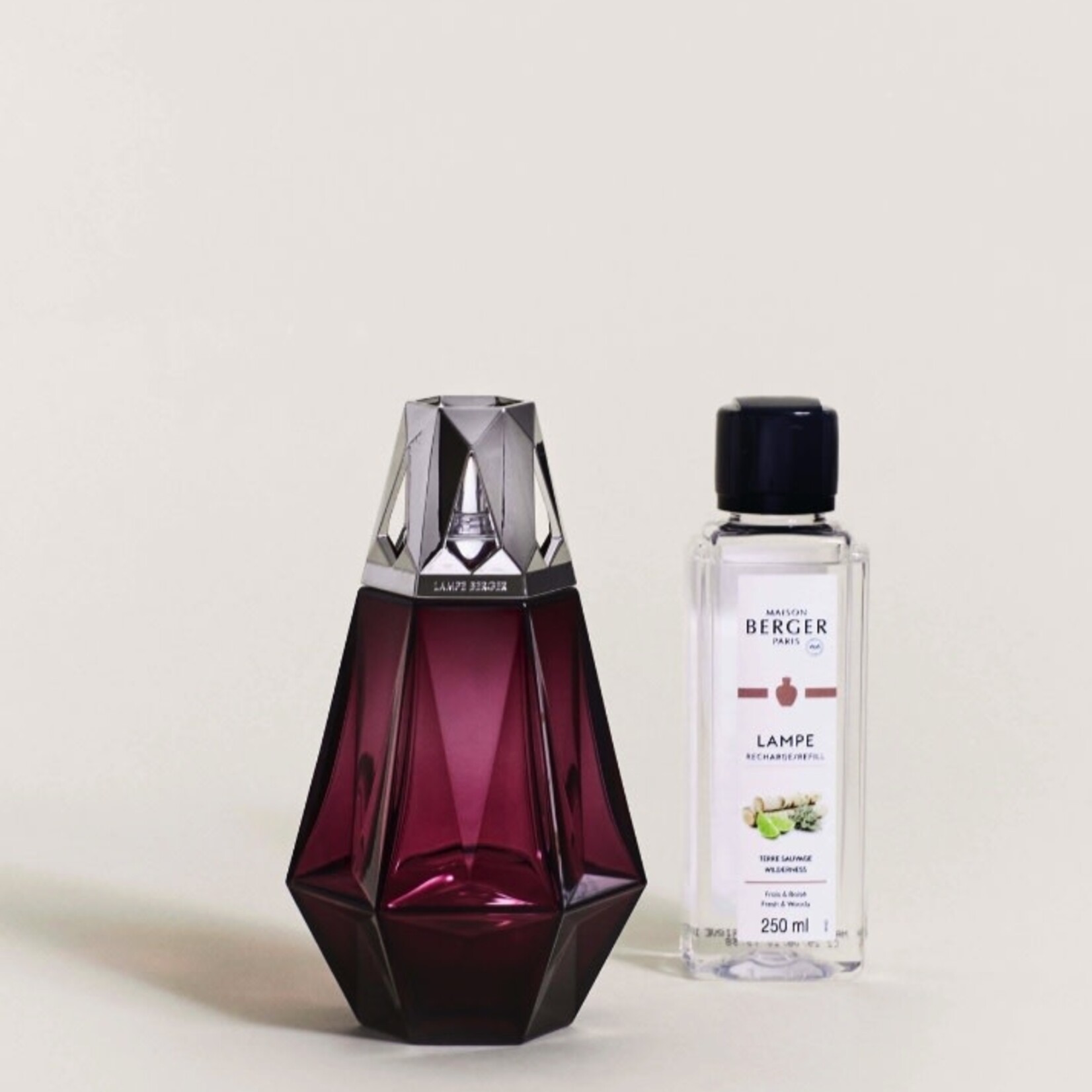 Maison Berger Paris Prisme Garnet Home Fragrance Lamp Gift Set with Wilderness