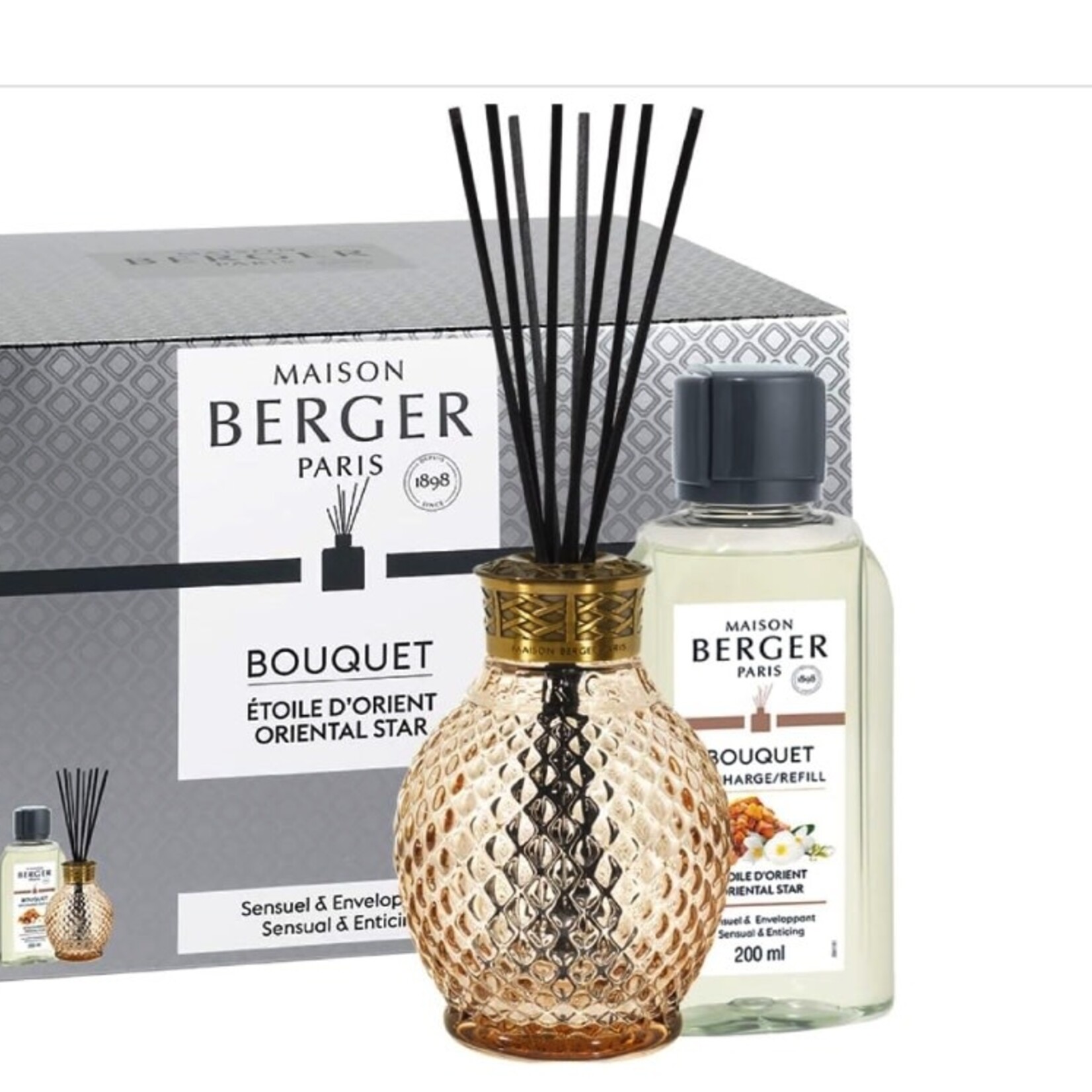 Maison Berger Paris Originelle Reed Diffuser Gift Set with Oriental Star Honey