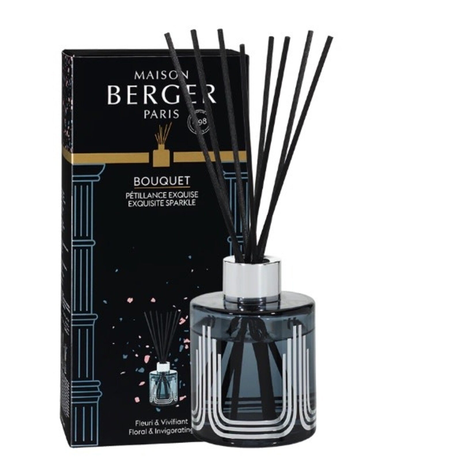 Maison Berger Paris Reed Diffuser Olympe Gray with Exquisite Sparkle