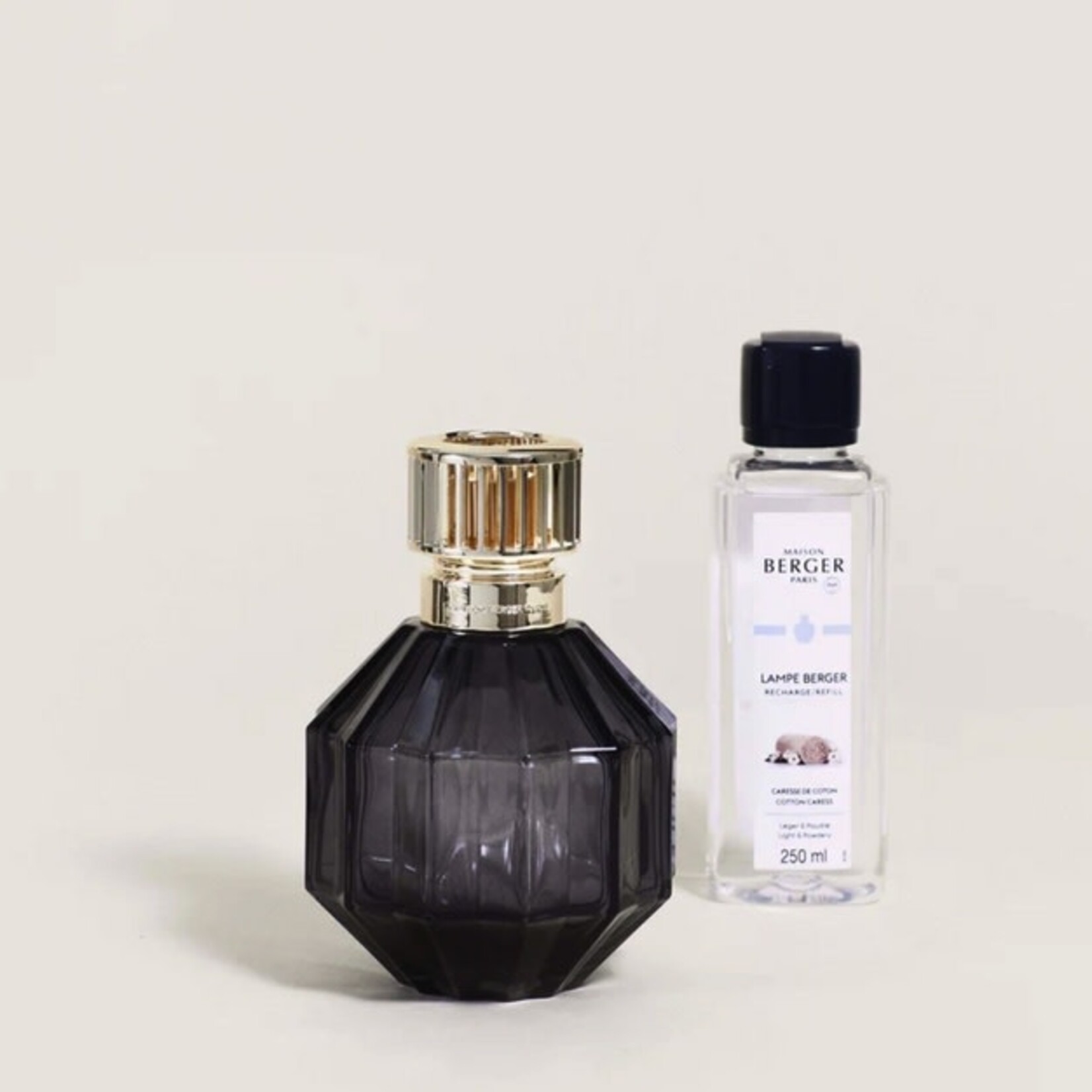 Maison Berger Paris Facette Lamp with Cotton Caress —Black