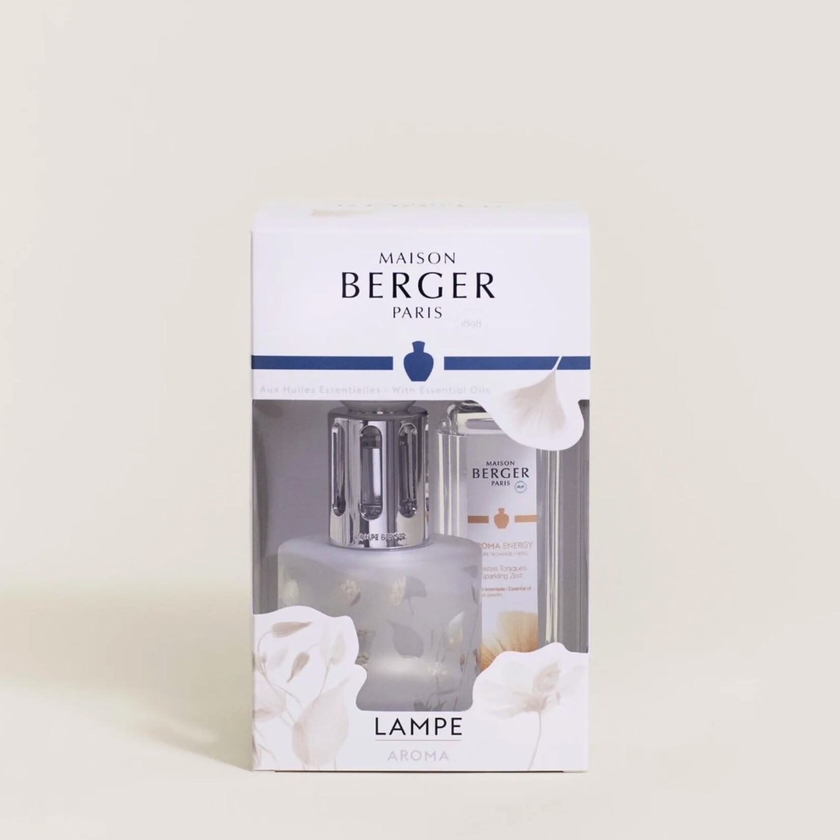 Maison Berger Paris Aroma Energy Lamp Berger Gift Pack -Frosted Glass