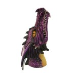 Faire Dragon Head Incense Burner Purple