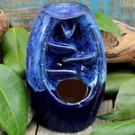 Faire Ceramic Back Flow Incense Burner Blue