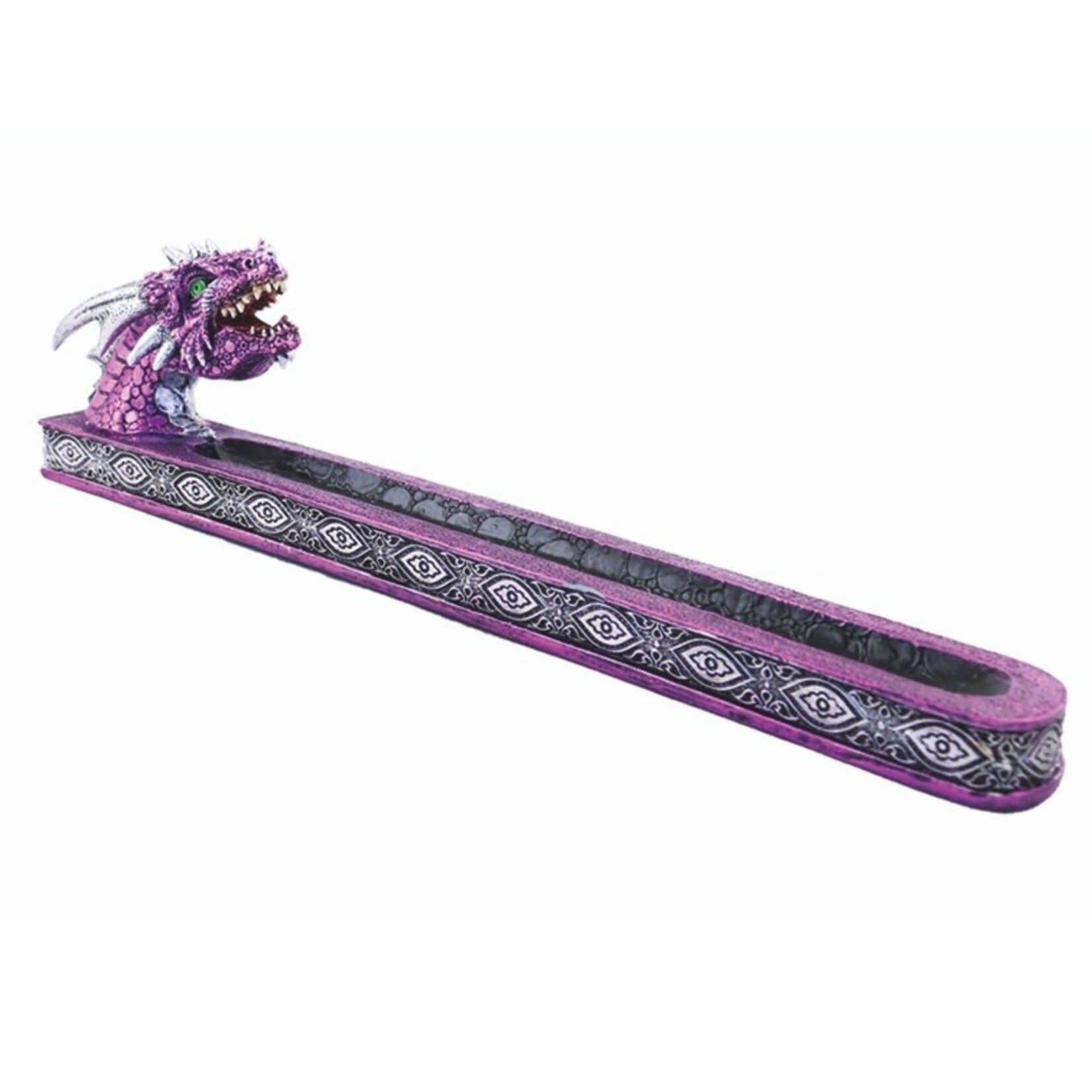 Faire Dragon Head Incense Burner 12.5" 2 Pink