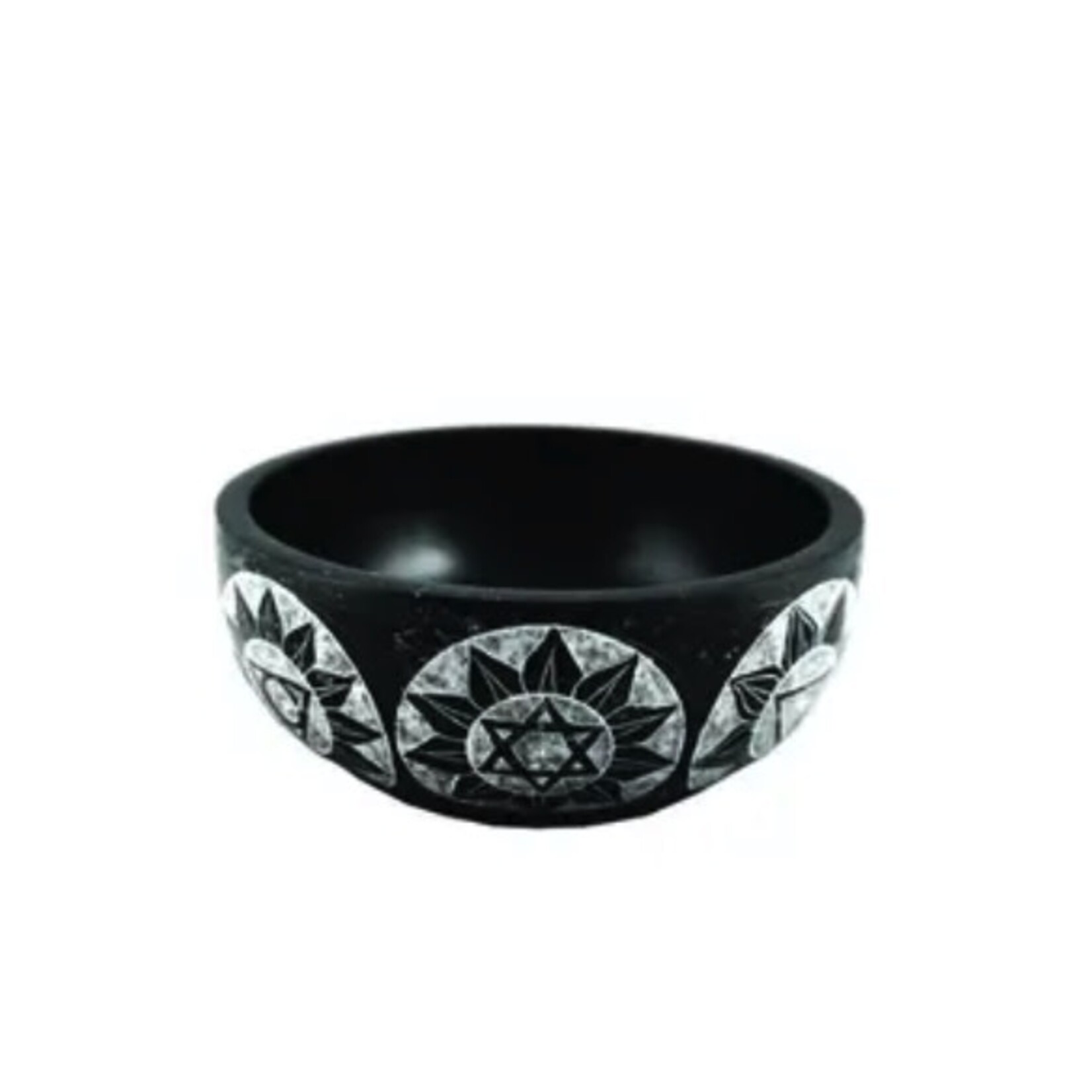 Faire 7 Chakra Hand Carved Stone Smudge Bowl