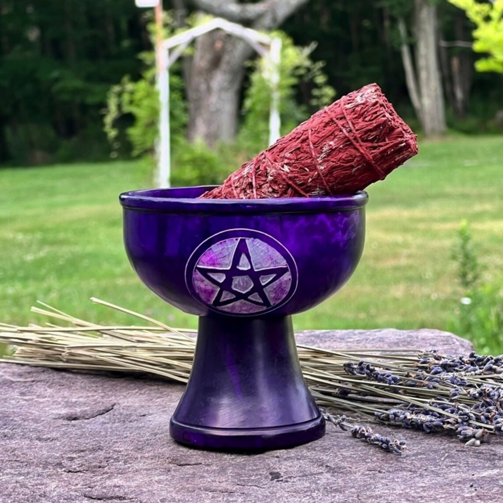 Faire Charcoal Incense Burner – Triple Moon Soapstone