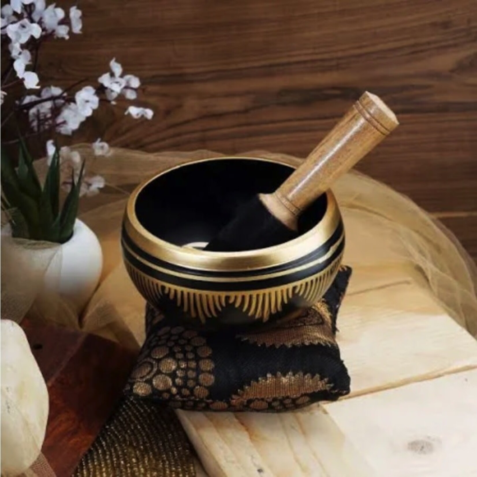 Faire Ajuny Tibetan, Singing Bowl, OM Bell Meditation-