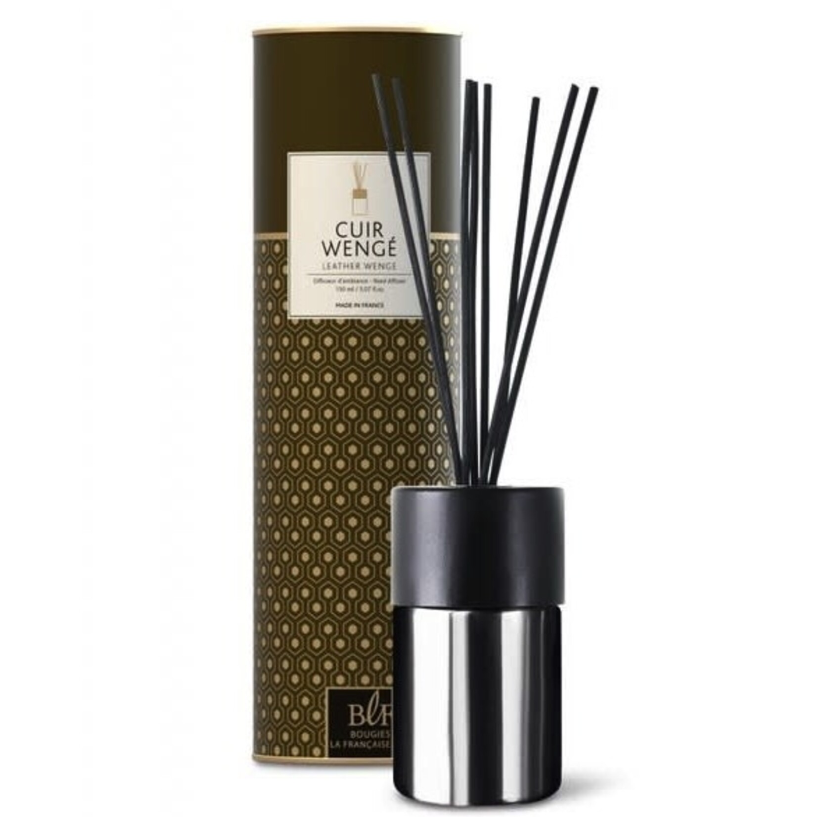 Bougie La Francaise BLF Reed Diffuser 150ML Cuir/Leather Wenge