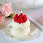 LAURA CO Cake Candle, Dessert Candle Strawberry