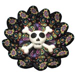 WILDBERRY Fimo Round Cross Bones