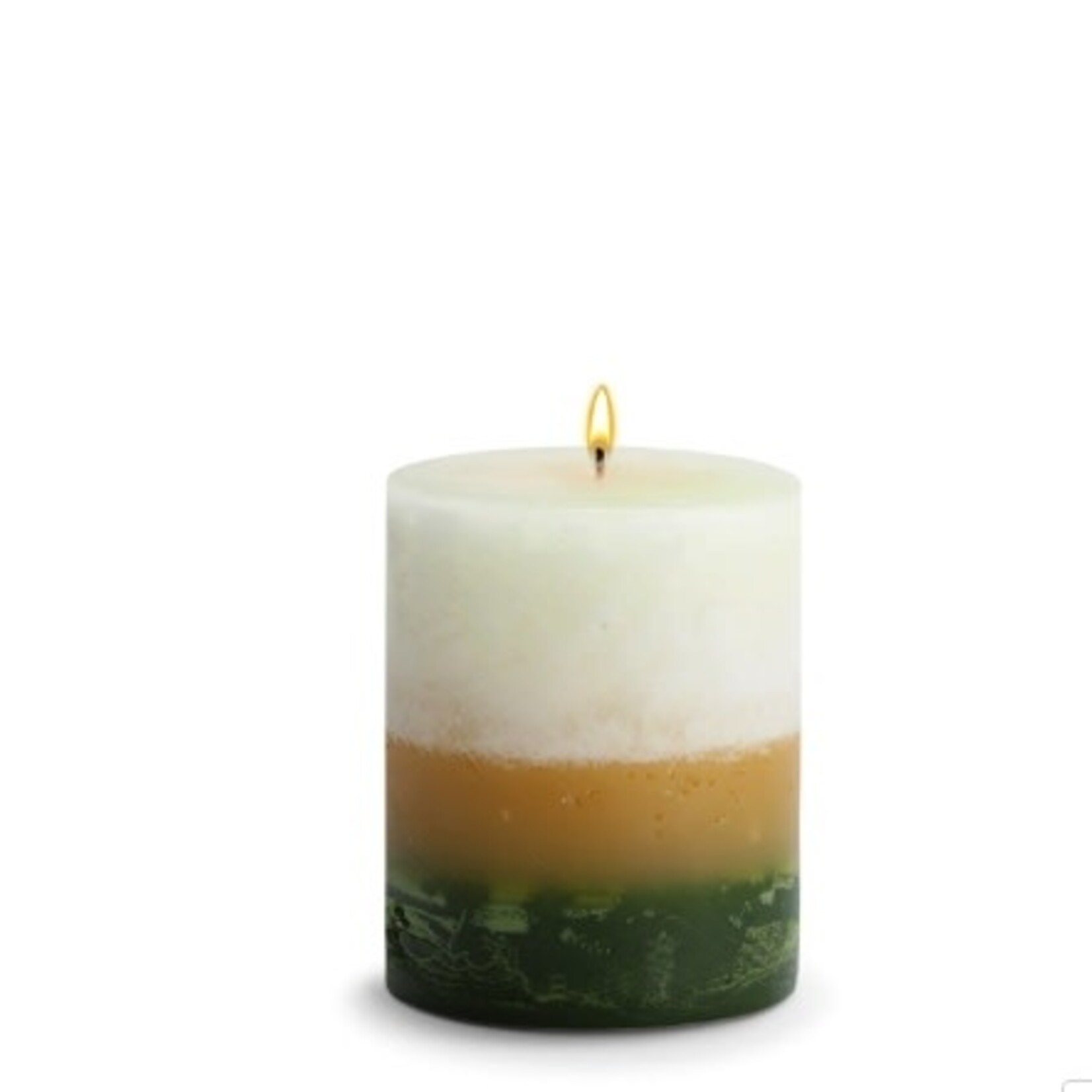 STONE CANDLES STONE PILLAR CANDLE 4X5 GARDENIA
