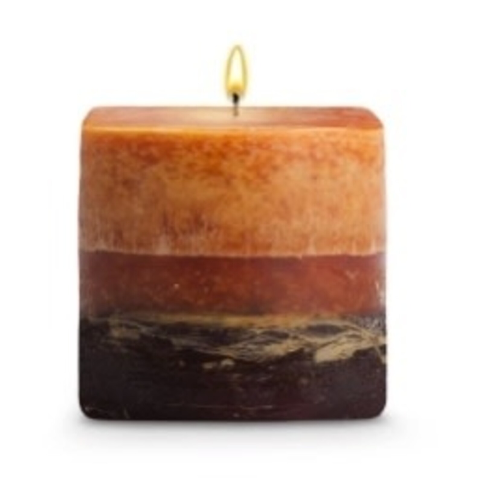 STONE CANDLES STONE PILLAR CANDLES 3X3 SQ NAG CHAMPA