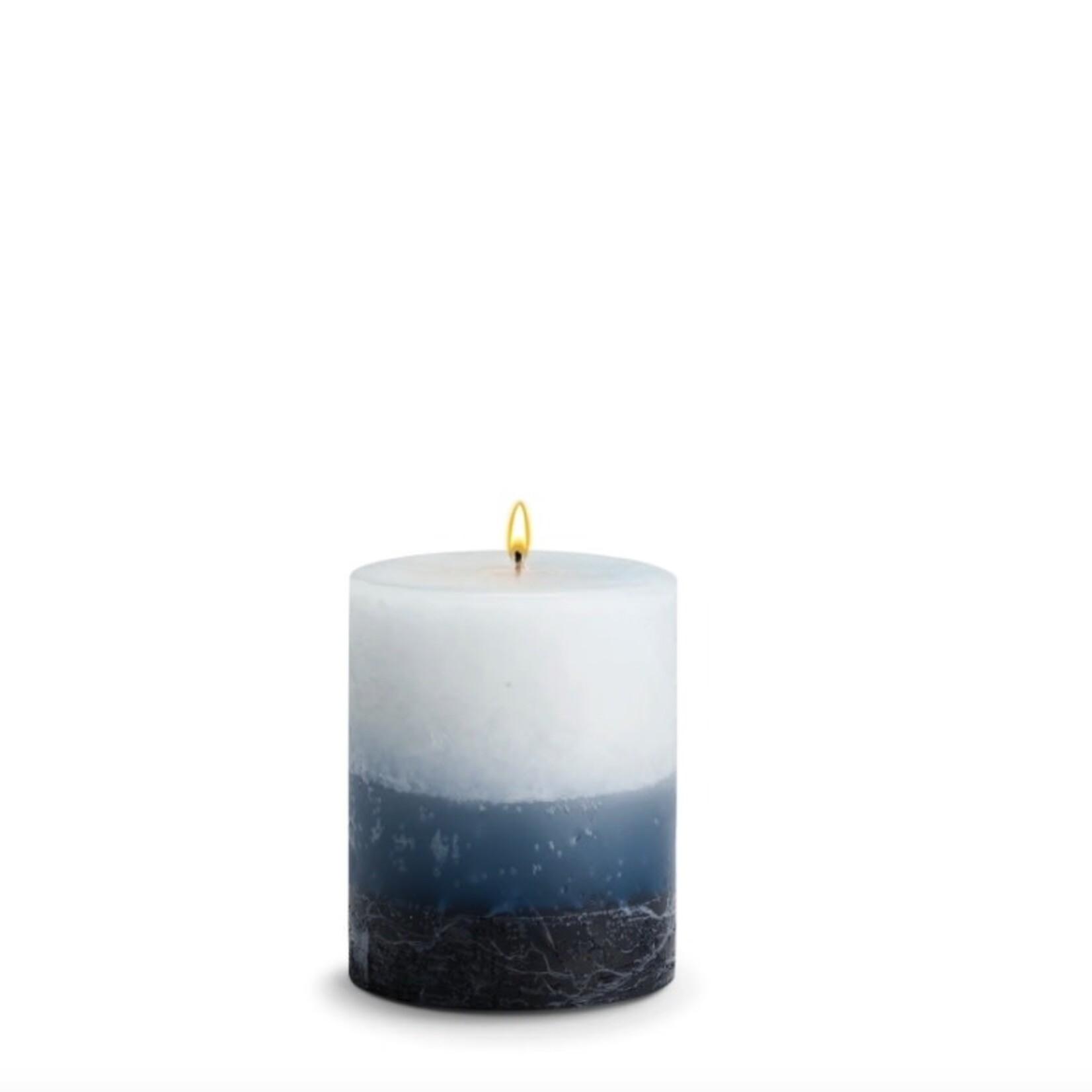 STONE CANDLES STONE PILLAR CANDLE 4X5 MER DU CORAIL