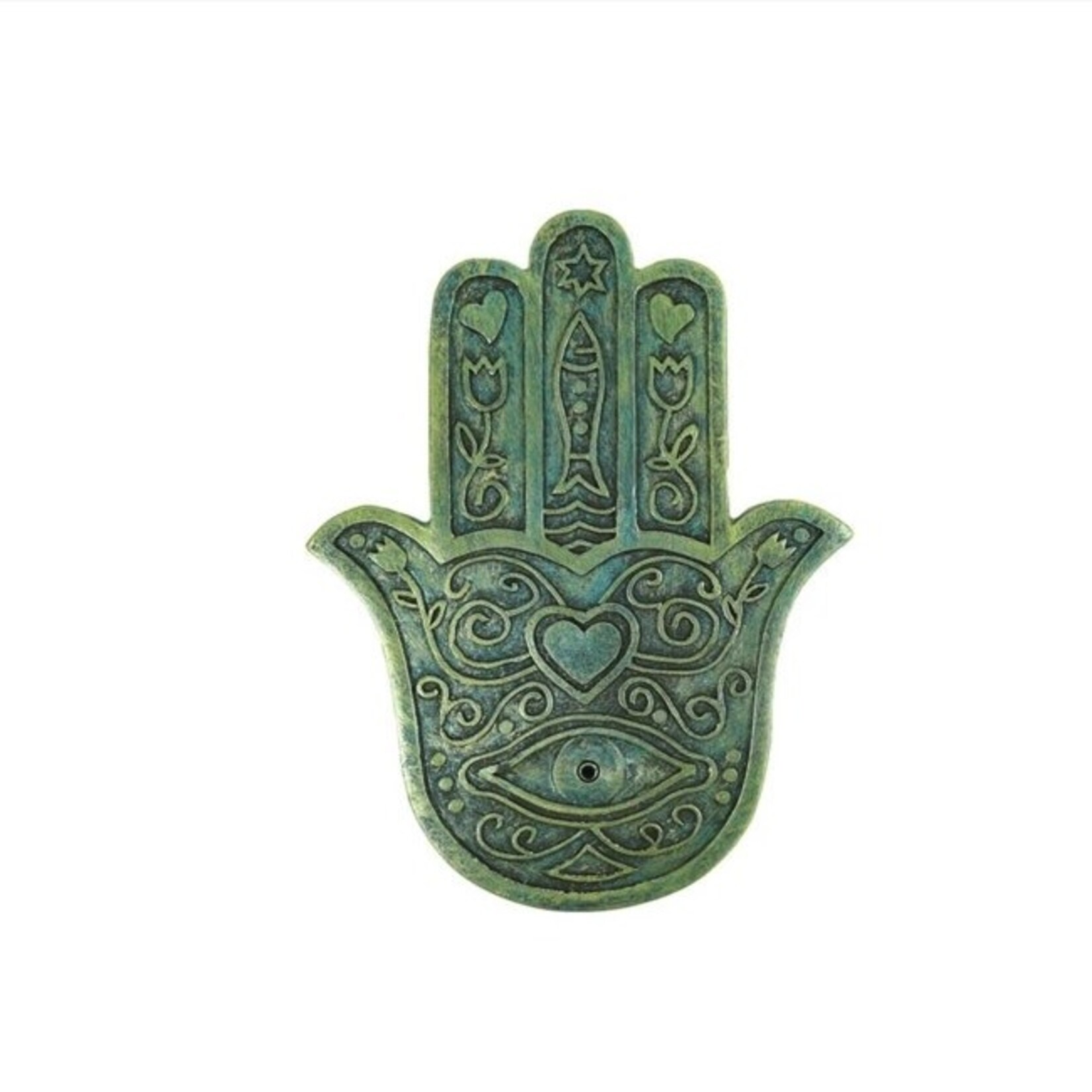Faire HAMSA FLAT INCENSE BURNER