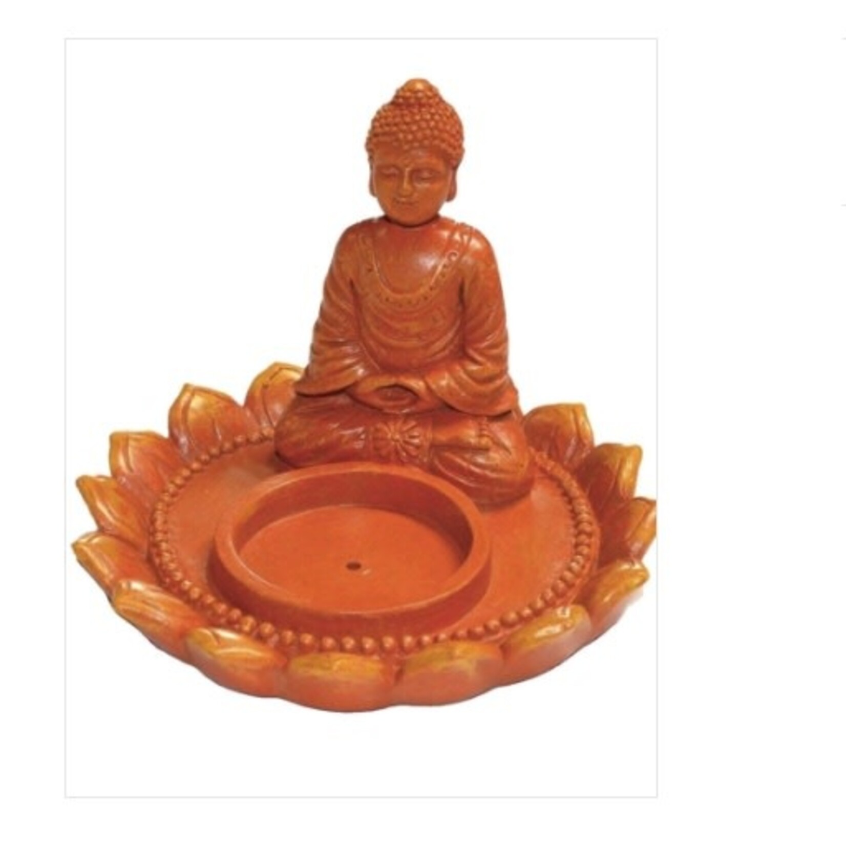Faire Buddha Incense/ Candle Holder