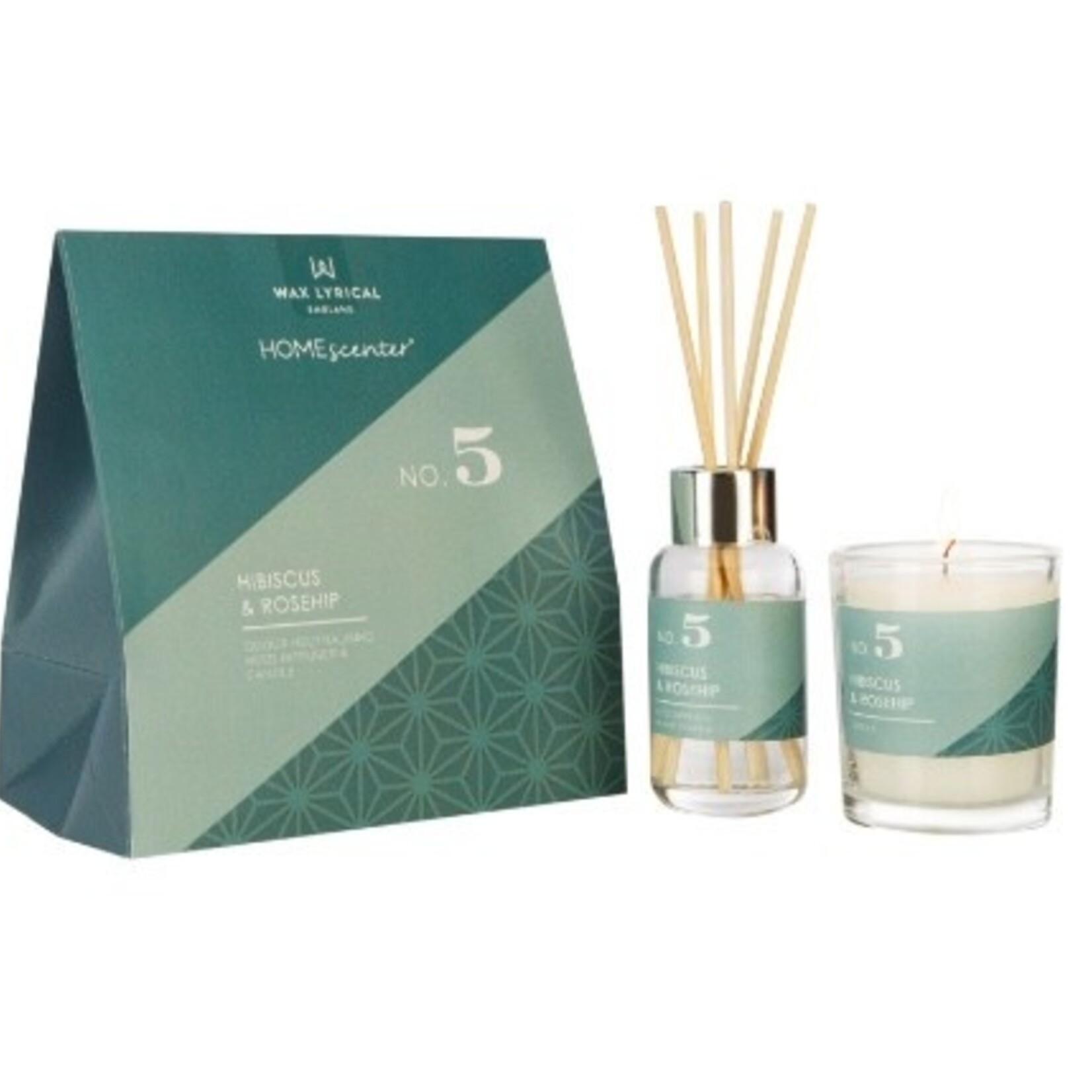 Wax Lyrical WAX LYRICAL Reed Diffuser and Candle Gift Set No. 5 Hibiscus & Rosehip