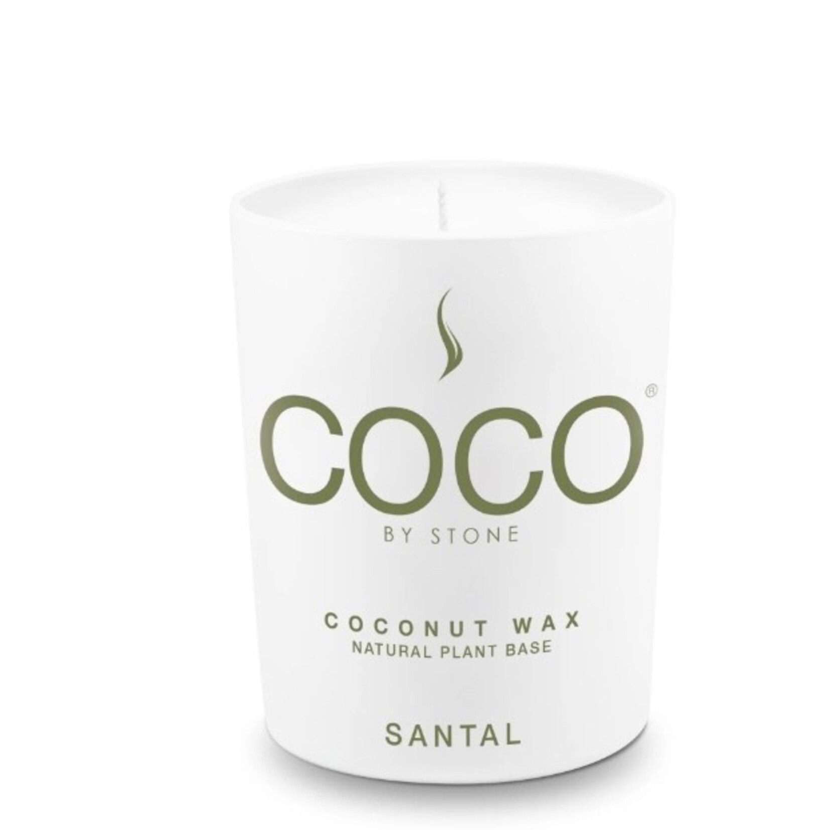 COCO COCO BY STONE COCONUT WAX 100% NATURAL SANTAL 6.5 OZ