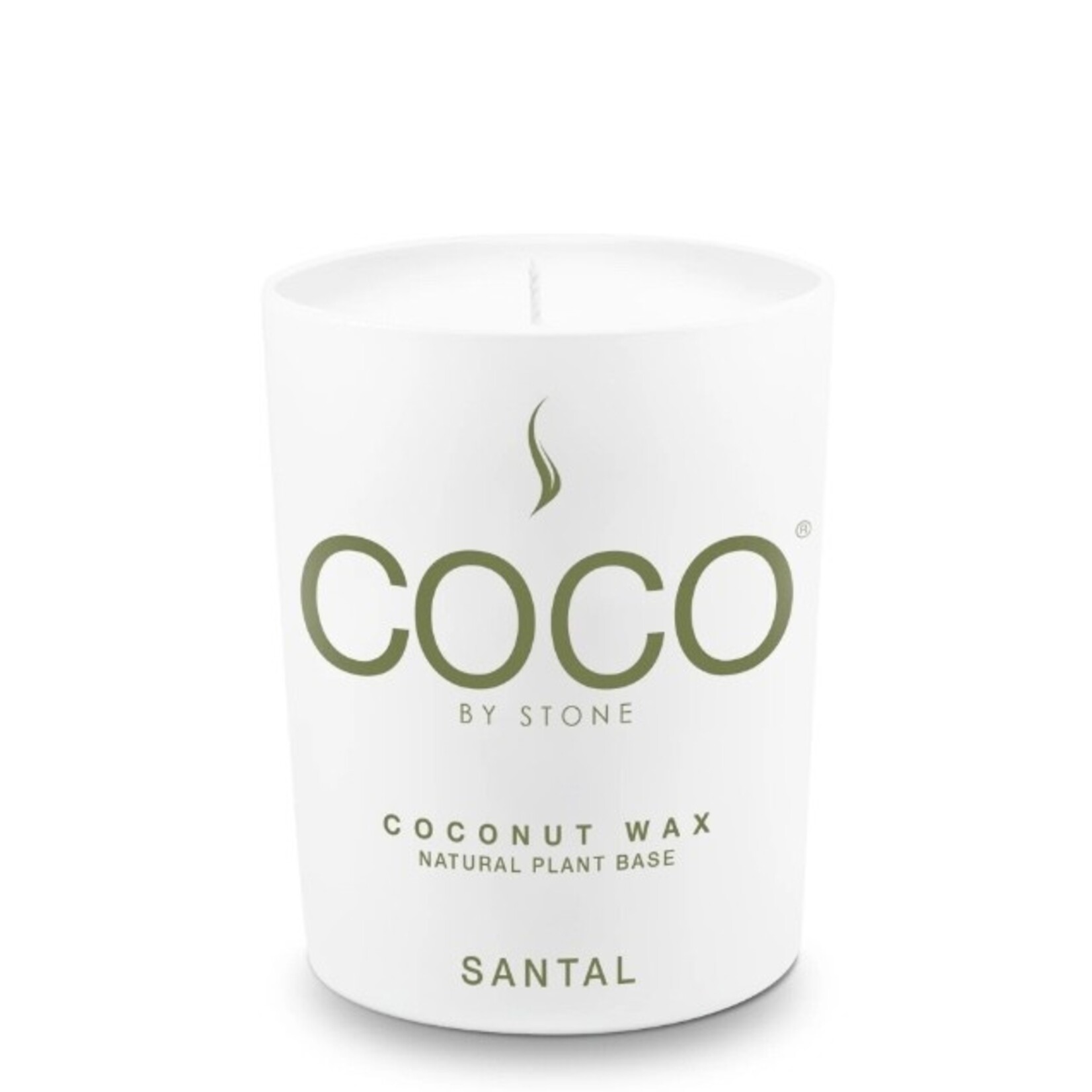 COCO COCO BY STONE COCONUT WAX 100% PLANT BASED SANTAL 2.5 OZ