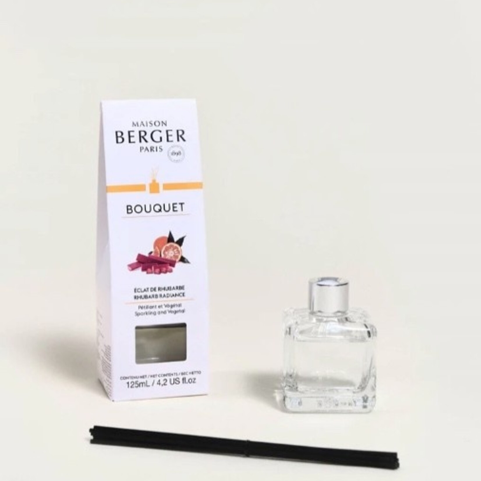 Maison Berger Paris Rhubarb Radiance Pre-filled Cube Reed Diffuser