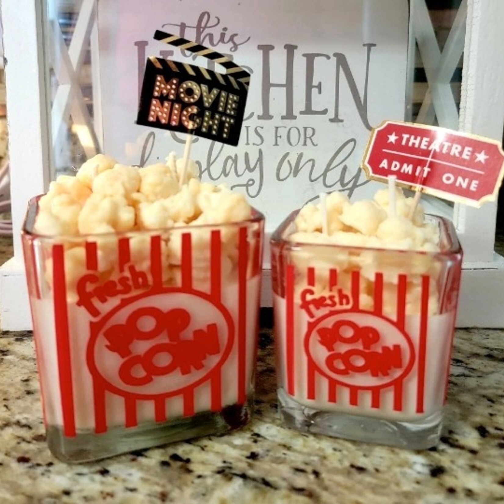 Zen Candle Body Co Popcorn Theme Soy Candle 16 oz